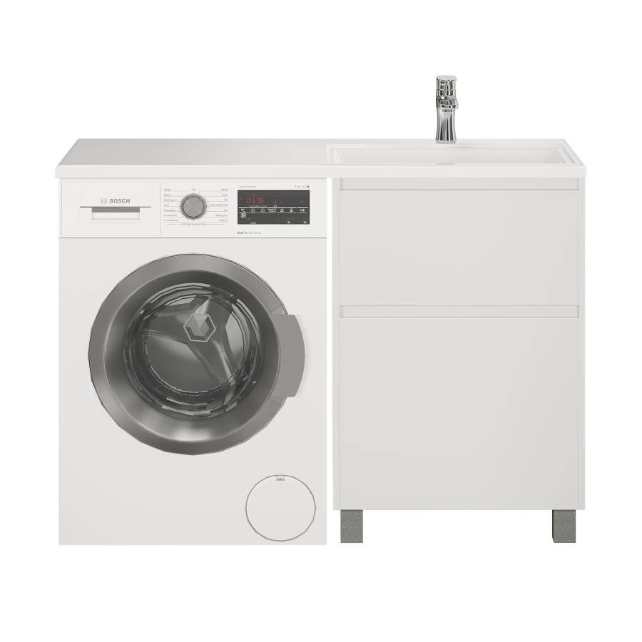 Тумба с раковиной напольная Creto Cafor White 110 правосторонняя