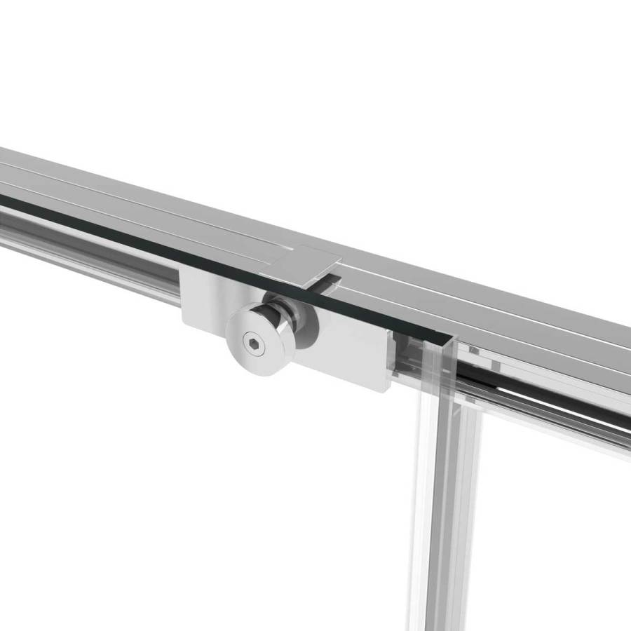 Душевая дверь Slim Soft VDS-1SS120CLBN, 1200, брашированный никель, стекло прозрачное