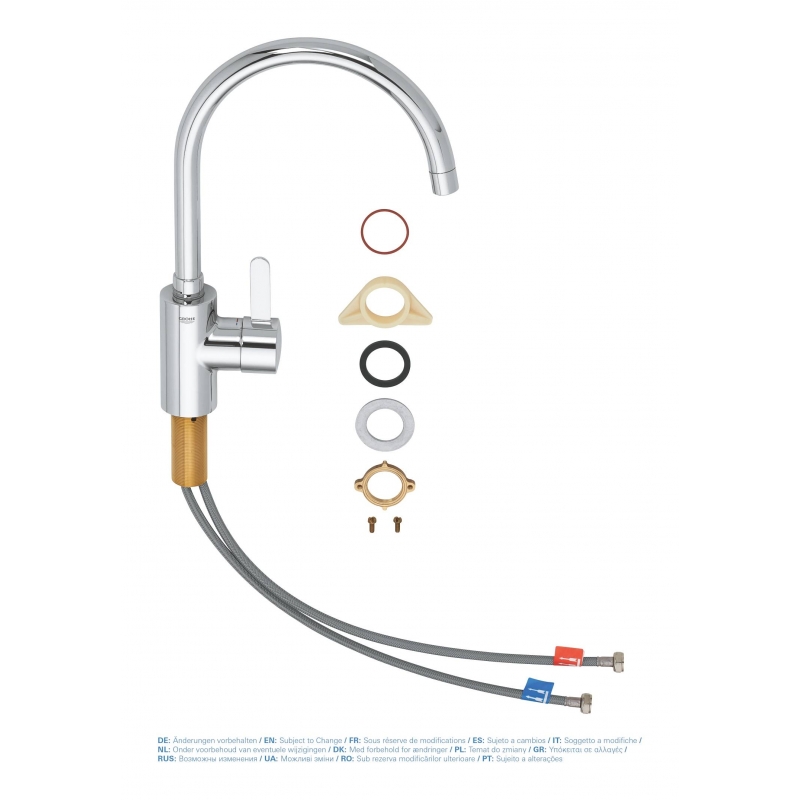 Смеситель для кухни Grohe Eurosmart Cosmopolitan стандартный хром (32843002)