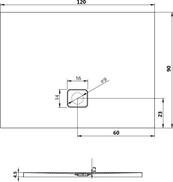 Акриловый душевой поддон Riho Basel 416 120x90 белый + сифон DC260050000000S