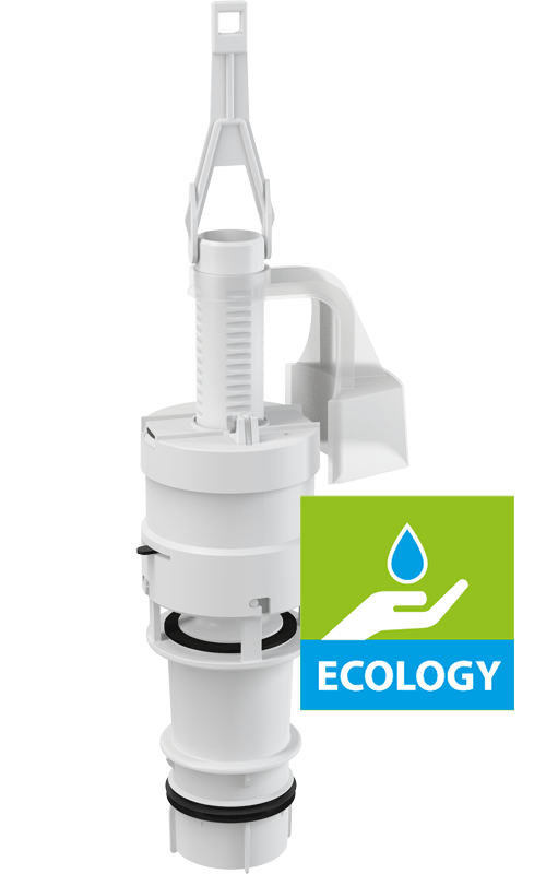 Сливной механизм ECOLOGY для скрытых систем инсталляции