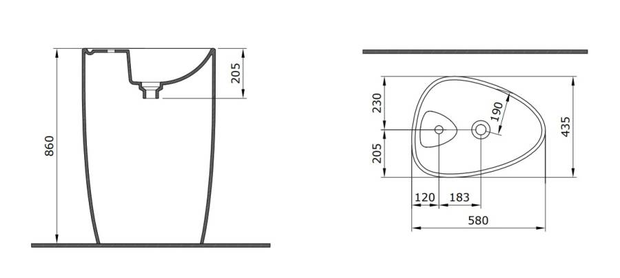 Раковина Allen Brau Infinity 43.5х58 4.21015.20