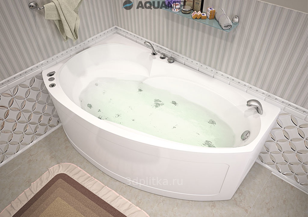 Акриловая ванна Aquanet Jersey 170x90 R (с каркасом)