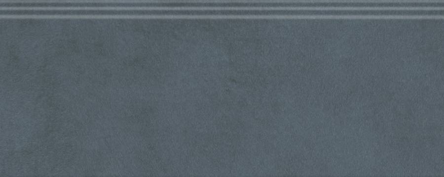 Плинтус Чементо синий тёмный матовый обрезной 30x12x1,3