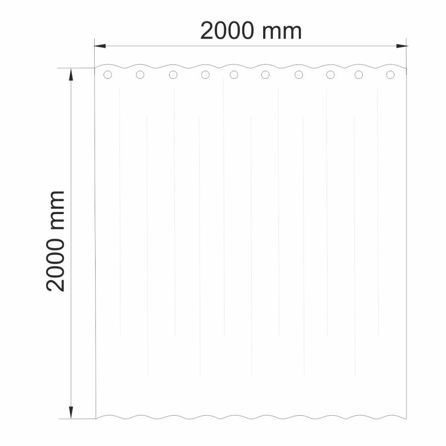 Шторка для ванной Isen, 200х200х1000 см, бежевая, SC-40102