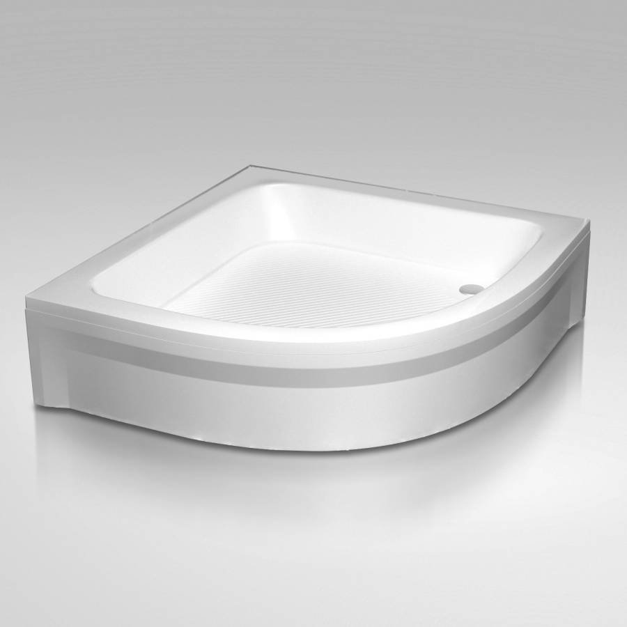 Душевой поддон  90*90*15 h27 RGW BР/CL-S /Полукруг Ø 60 мм  (FW5-5)
