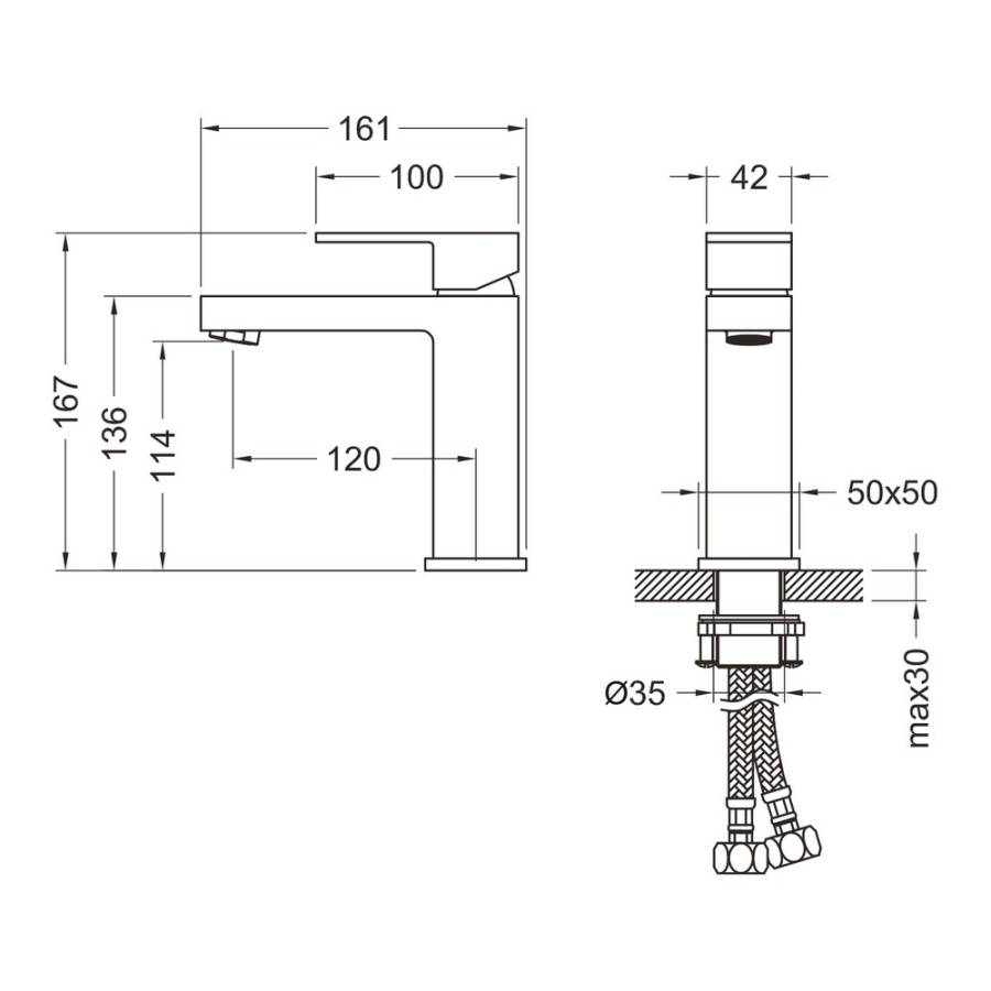 Смеситель для раковины Timo Selene 2061/16F белый матовый