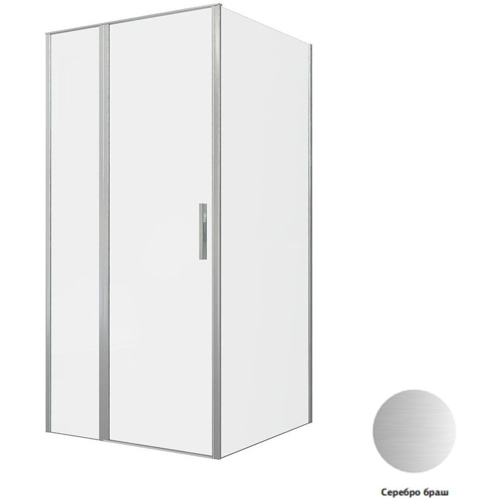 Душевой уголок Allen Brau Priority 100x100 3.31029.BA + 3.31047.BA серебро браш