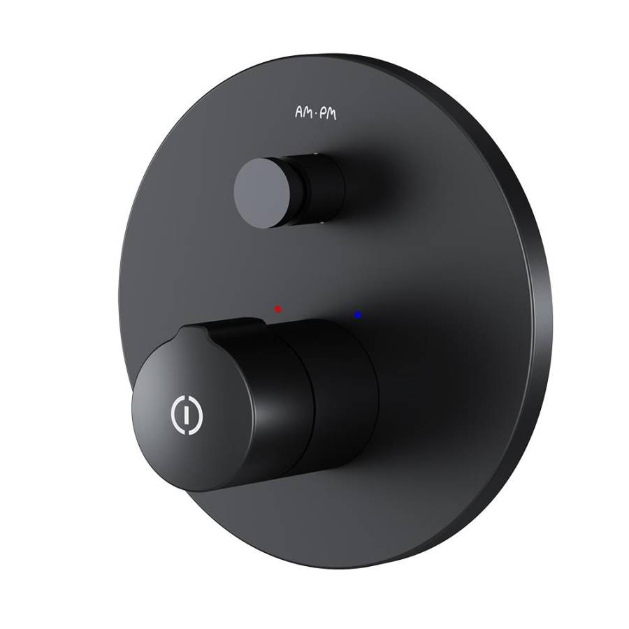 F85A45722 X-Joy TouchReel Смеситель д/ванны/душа, монтируемый в стену, чёрный, шт.