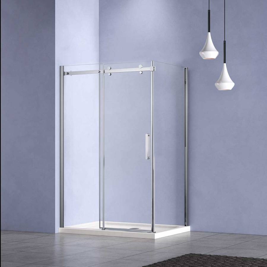 Душевой уголок Como-N VSR-4CN1016CL, 1600*1000, хром, стекло прозрачное