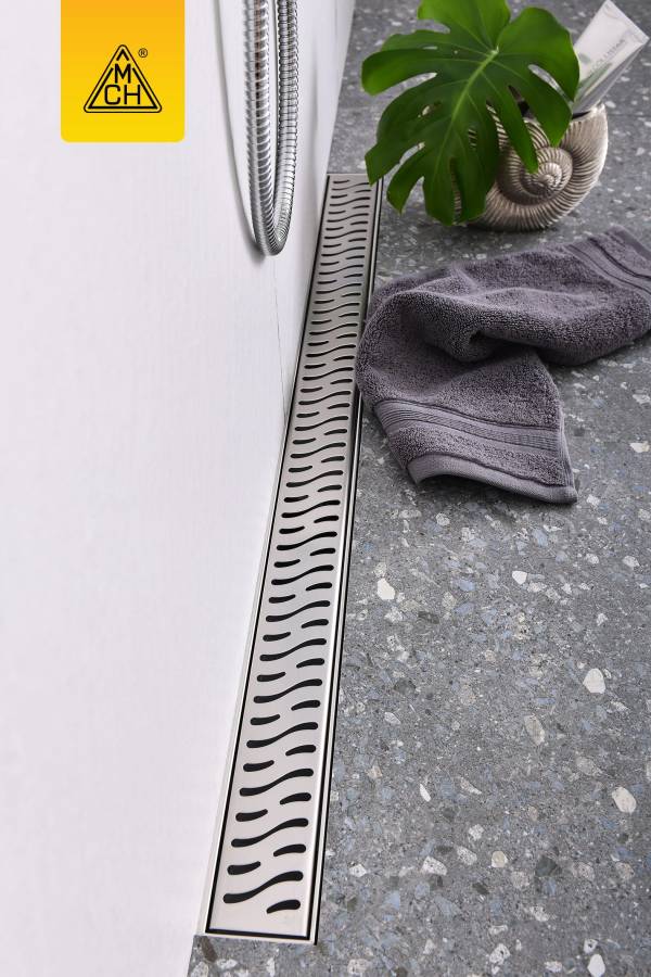 Душевой лоток 95 см Creto Zigzag CRE-950 ZN-50 с решеткой, хром