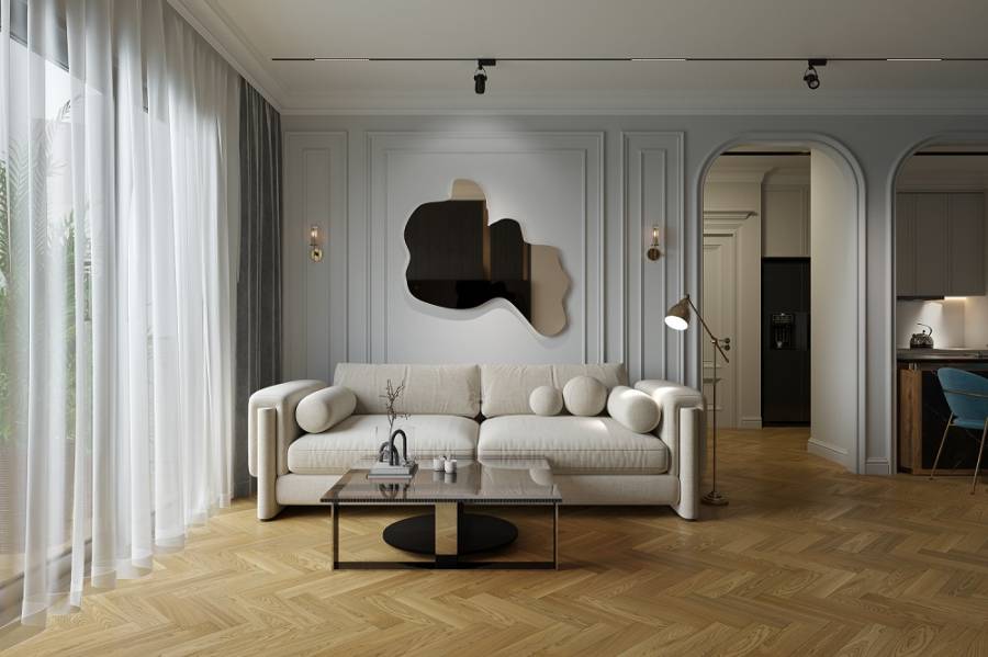 Кварцевый паркет Quartz Parquet Штучный паркет Вяз Кенигсберг, 44-550-62, 5/0,6 мм