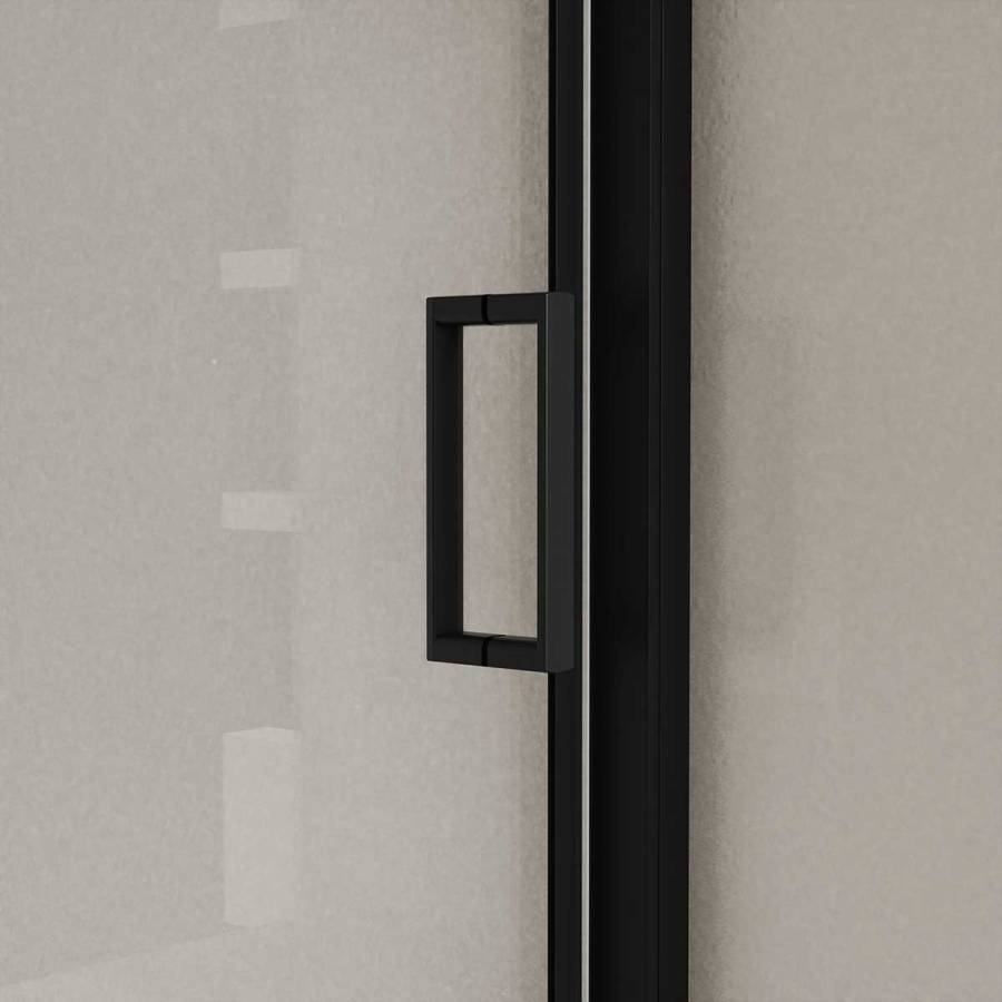 Душевая дверь City VDS-5CT150CLB, 1500, черный, стекло прозрачное
