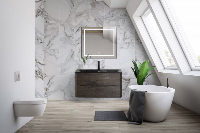 Раковина из литьевого мрамора BelBagno BB800/455-LV-MR-ALR