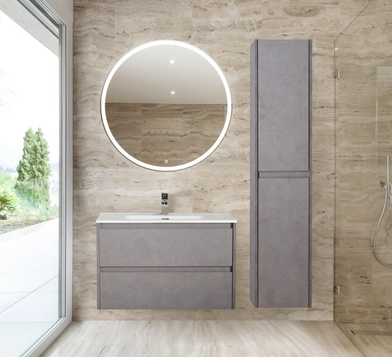 Шкаф подвесной BelBagno KRAFT-1600-2A-SC-RGB-R Rovere Galifax Bianco