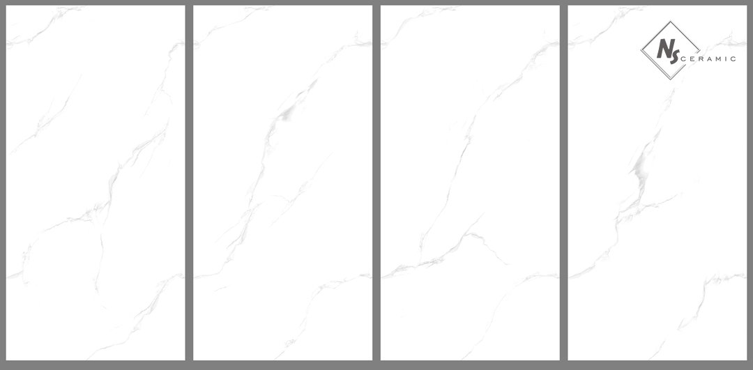 NS Ceramic Керамогранит с Эффектом Камня NSC4083 White 40x80 - керамическая плитка и керамогранит