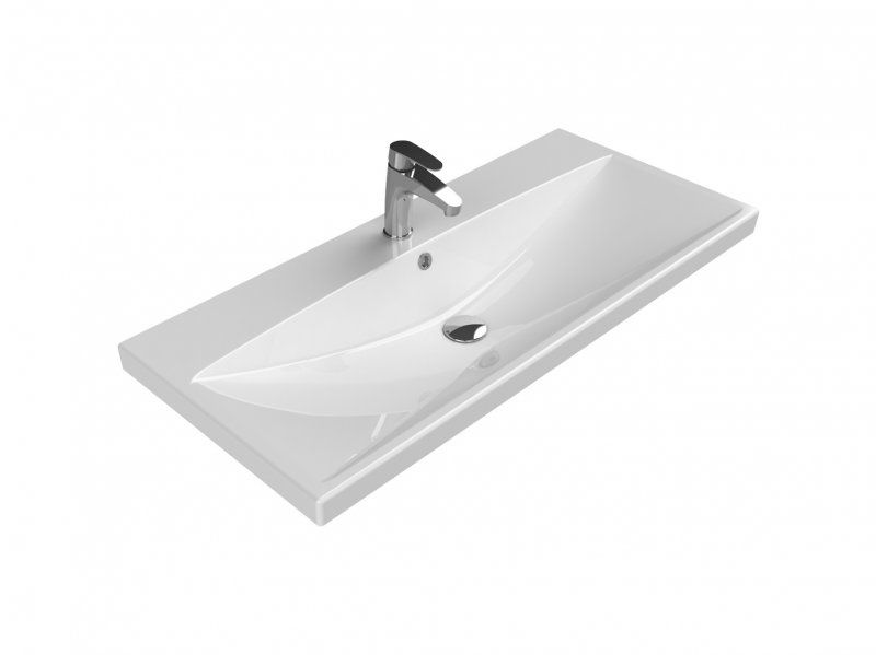 Тумба с раковиной подвесная BelBagno MARINO-CER 100 Nero Lucido, раковина белая