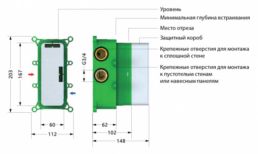 Душевая система Timo Petruma SX-5019/17SM скрытого монтажа с термостатом, золото матовое