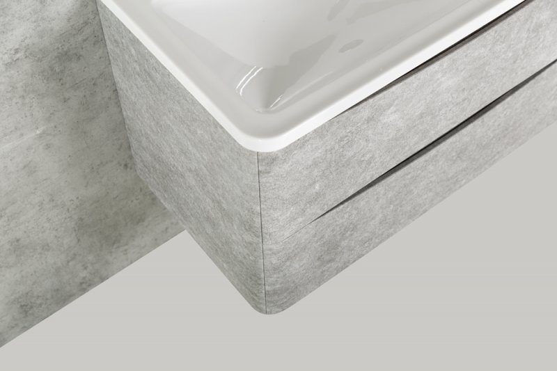 Тумба с раковиной подвесная  BelBagno ACQUA 100 Pino Scania, раковина белая