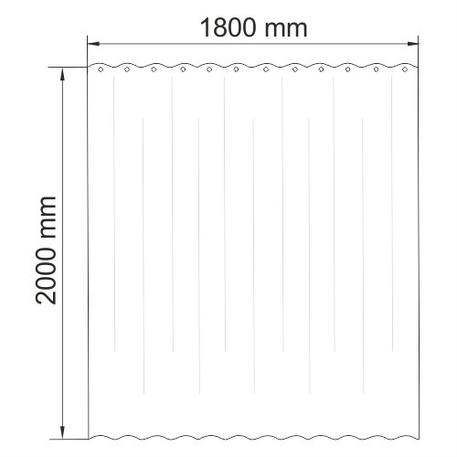 Шторка для ванной Lopau, 180х200 см, зеленая, SC-60101
