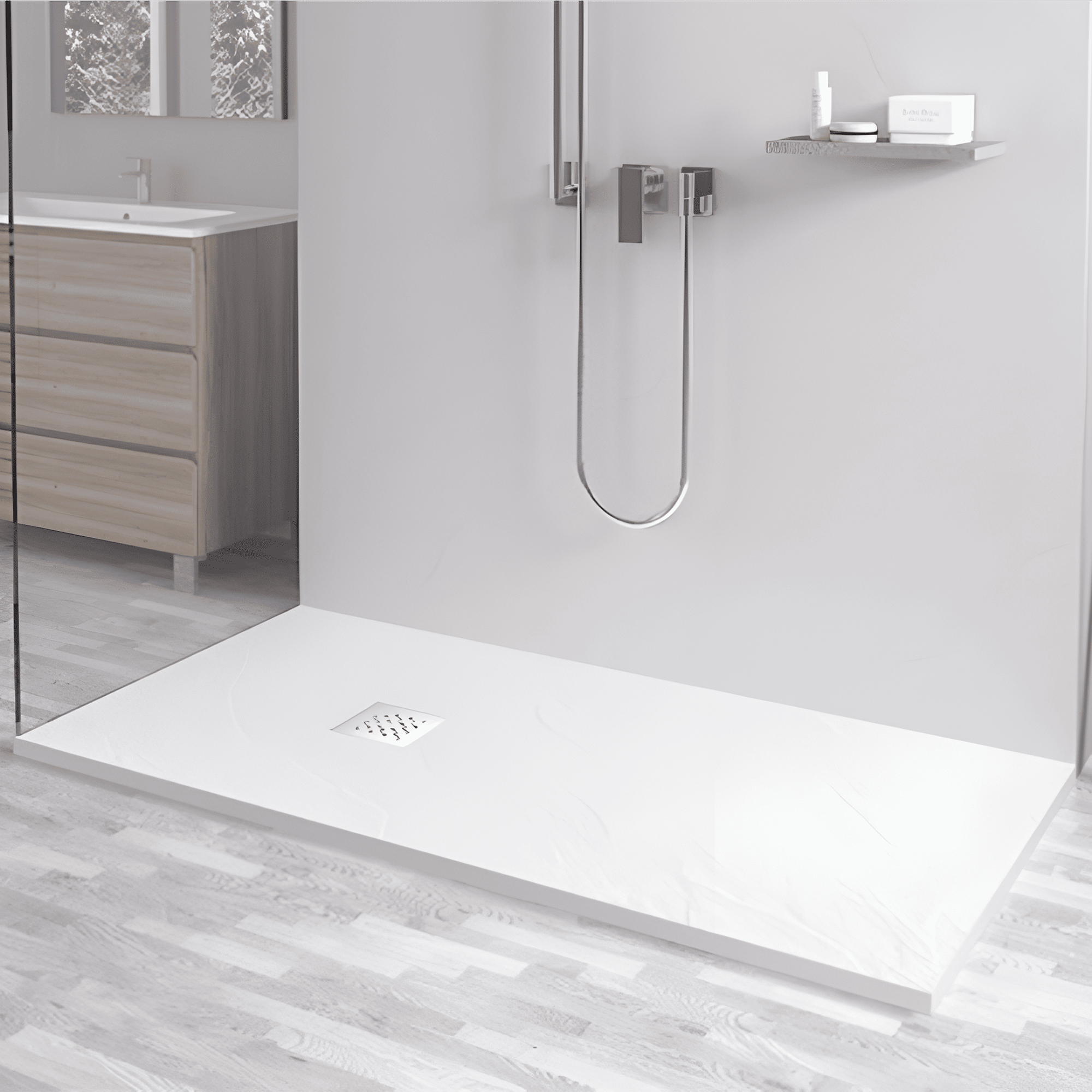 Душевой поддон прямоугольный STONE TRAY-W  800x1000