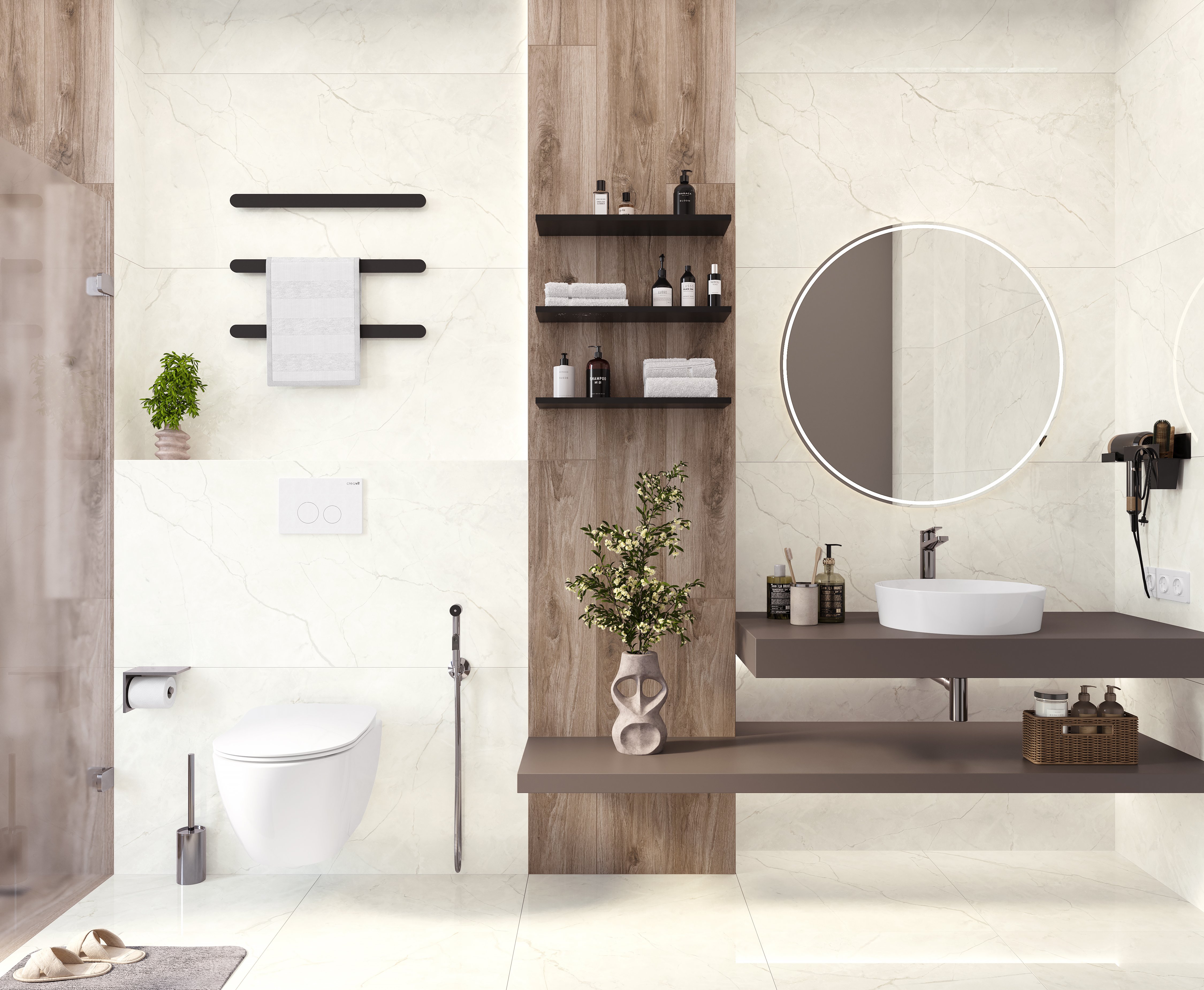 Connect Pearl Керамогранит светло-серый SG50004720R 60х119,5 матовый