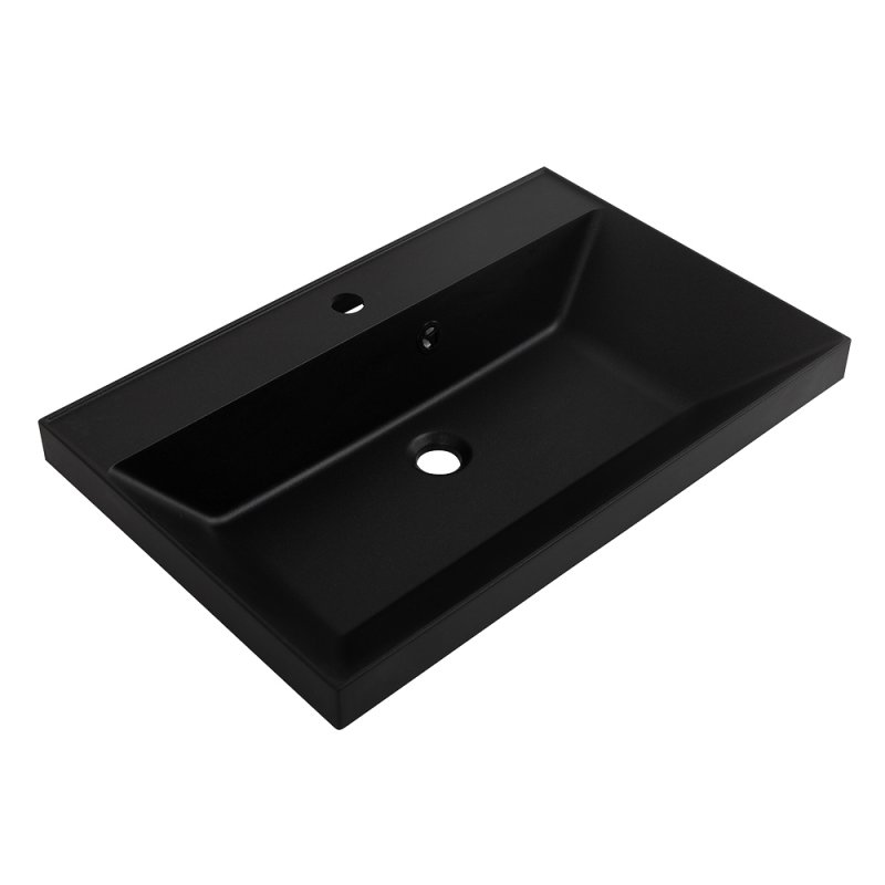 Тумба с раковиной подвесная BelBagno VITTORIA 70 Grigio Opaco, раковина белая