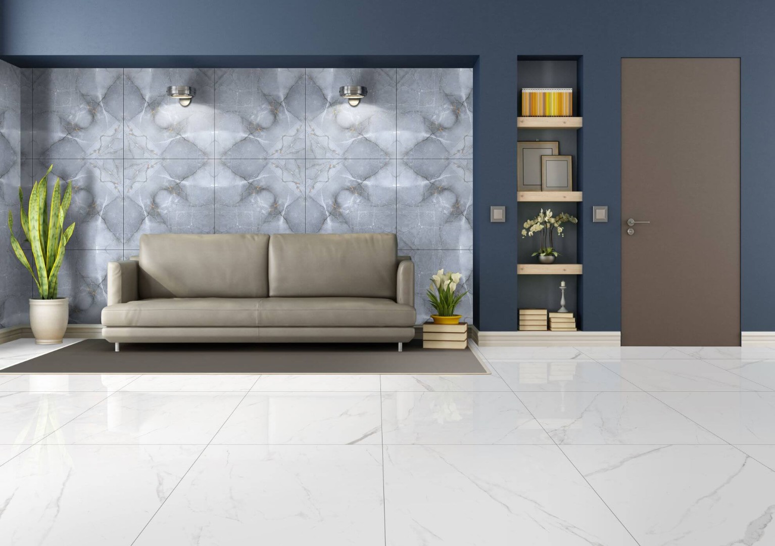 NS Ceramic Керамогранит с Эффектом Камня NSC8035 Grey 80x80 - керамическая плитка и керамогранит
