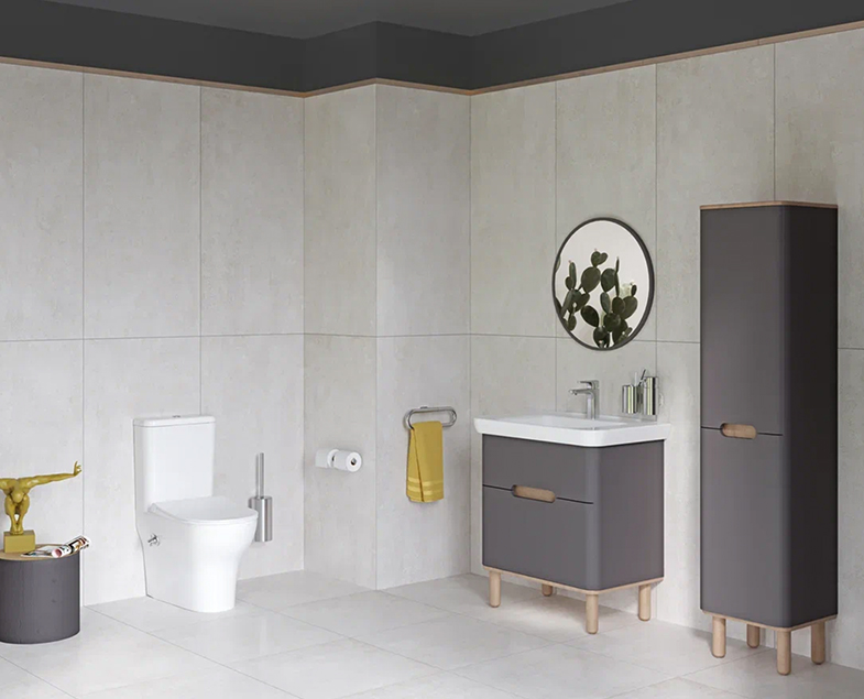 Комплект напольного унитаза Serenada, сиденье микролифт, механизм 3/6 л
