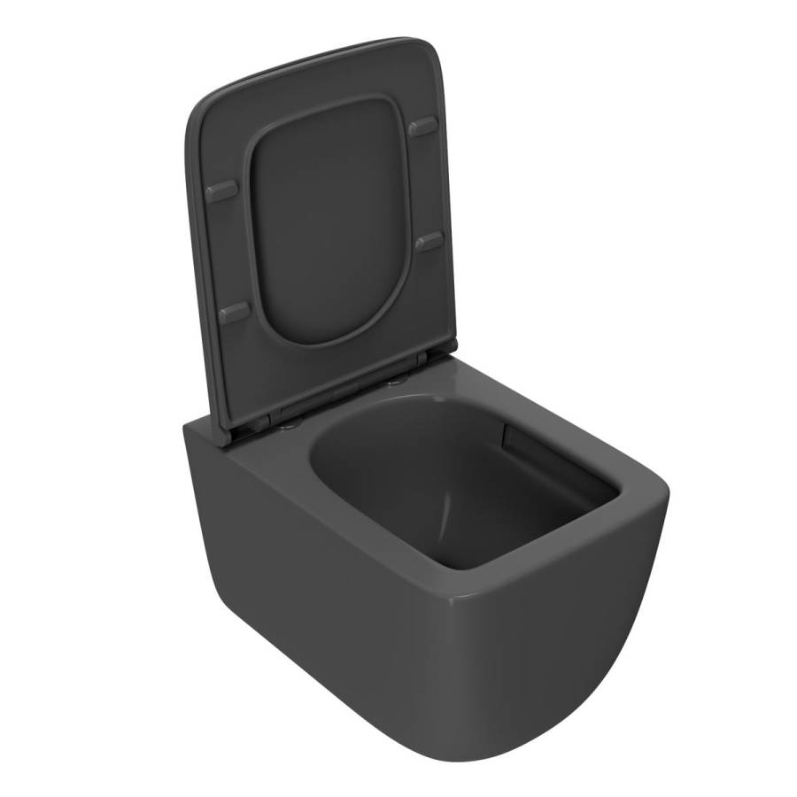 Сет: OLI 120 ECO Sanitarblock pneumatic+Панель KARISMA, хр гл+Унитаз Point Меркурий, т.сер PN41831GM