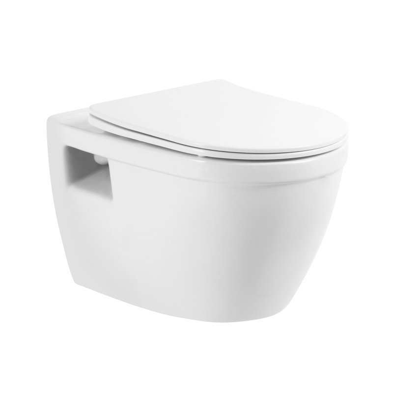 LOTO Унитаз подвесной с сиденьем дюропласт soft close BB070CHR/SC