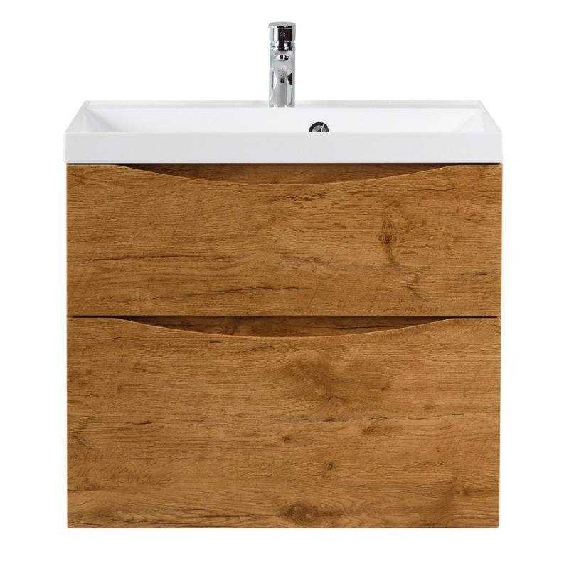 Тумба с раковиной подвесная BelBagno MARINO-H60 60 Rovere Nature, раковина белая