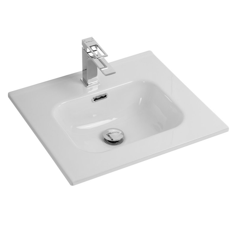 Тумба с раковиной подвесная BelBagno KRAFT 50 Rovere Nebrasca Nature, раковина белая