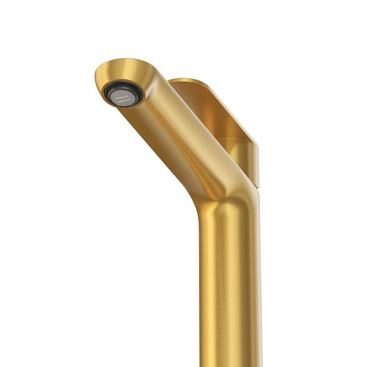 STYLUS-LC-NOP-W0 Смеситель для накладной раковины однорычажный, без донного клапана, черный матовый