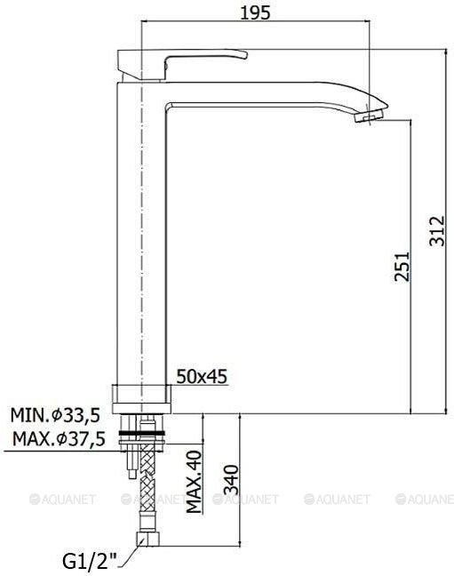 Смеситель для раковины Paffoni Level LES081CR