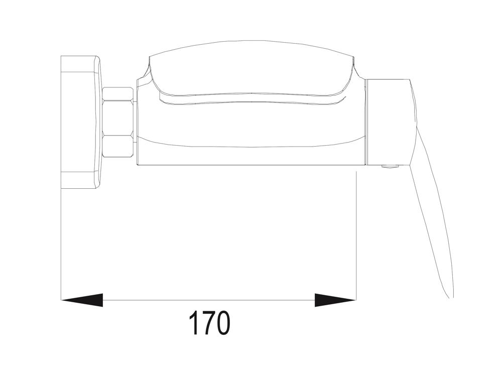 Смеситель для ванны, латунь R1102