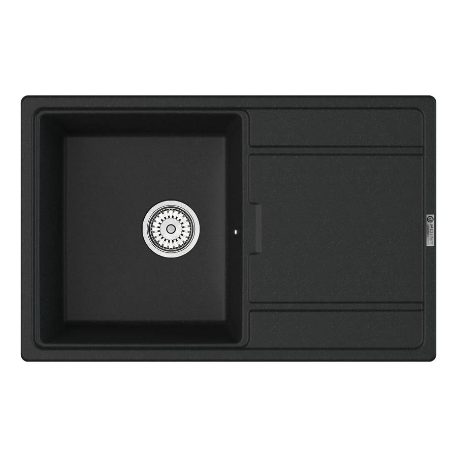 Мойка кухонная Point Лаура 78 PN3005B, черный