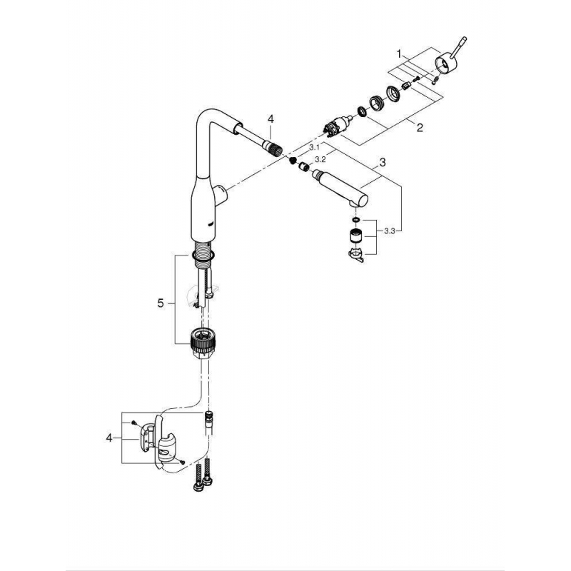 Смеситель для кухни Grohe Essence New 30270000 хром
