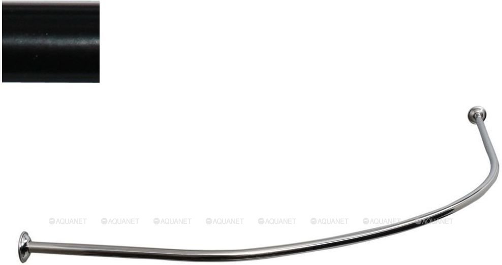 Карниз для ванны Aquanet Allento полукруглый 170x100 черный