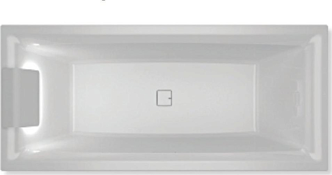 Акриловая ванна  STILL SQUARE LED 170x75 L RIHO FALL
