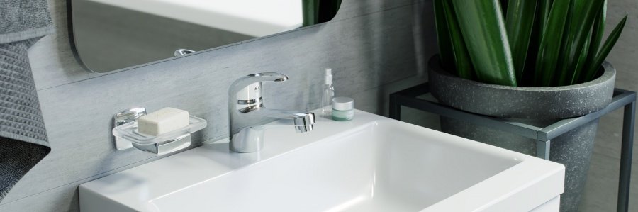 D8021000 Comfort смеситель для умывальника, материал полимер, цвет хром