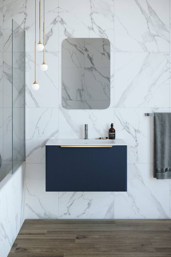 Тумба под раковину Creto Luna Blue 100 см 17-Bl100