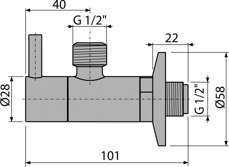 Угловой вентиль с фильтром 1/2"×1/2", бронза-antic