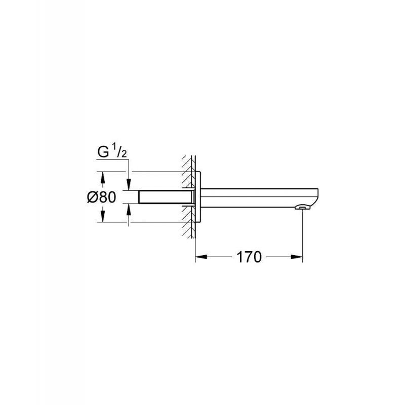 Излив Grohe Eurosmart Cosmopolitan 13261000 хром