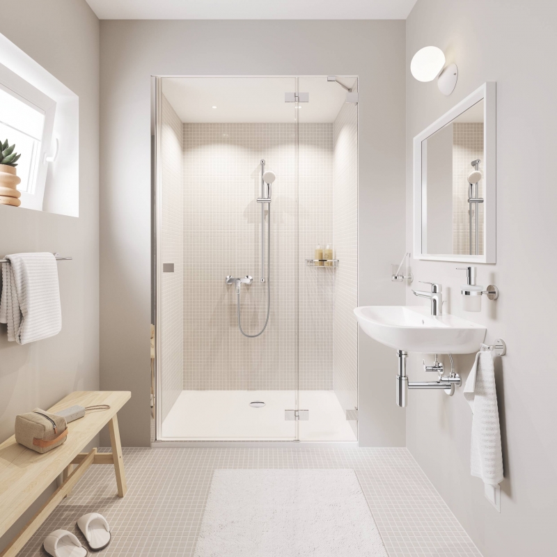 Смеситель для раковины корпус маленький Grohe BauLoop New, хром (23335001)