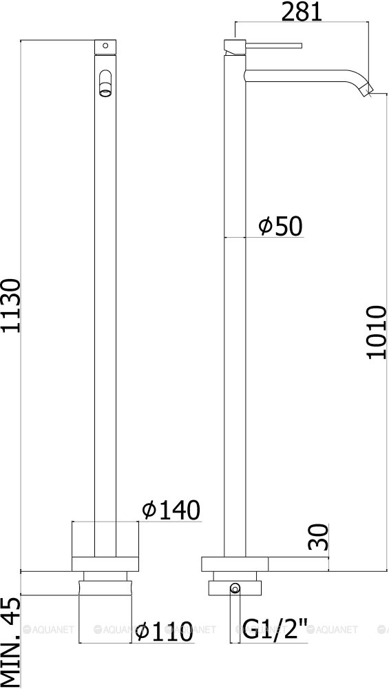 Смеситель для раковины Paffoni Light LIG031NO