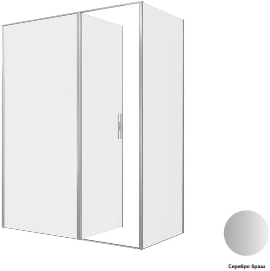 Душевой уголок Allen Brau Priority 160x80 3.31038.BA + 3.31041.BA серебро браш