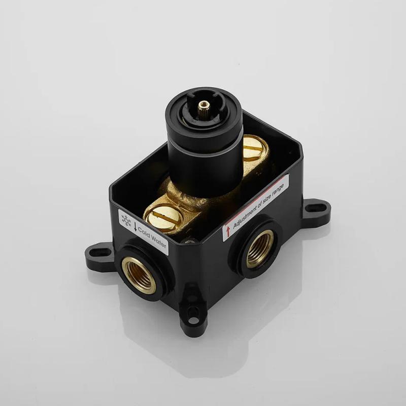 Гигиенический душ с термостатом Rose R105H, черный