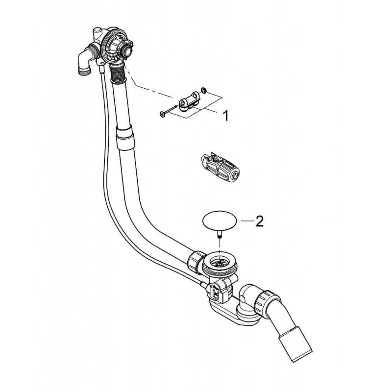 Слив перелив для ванны Grohe Talentofill 28991000