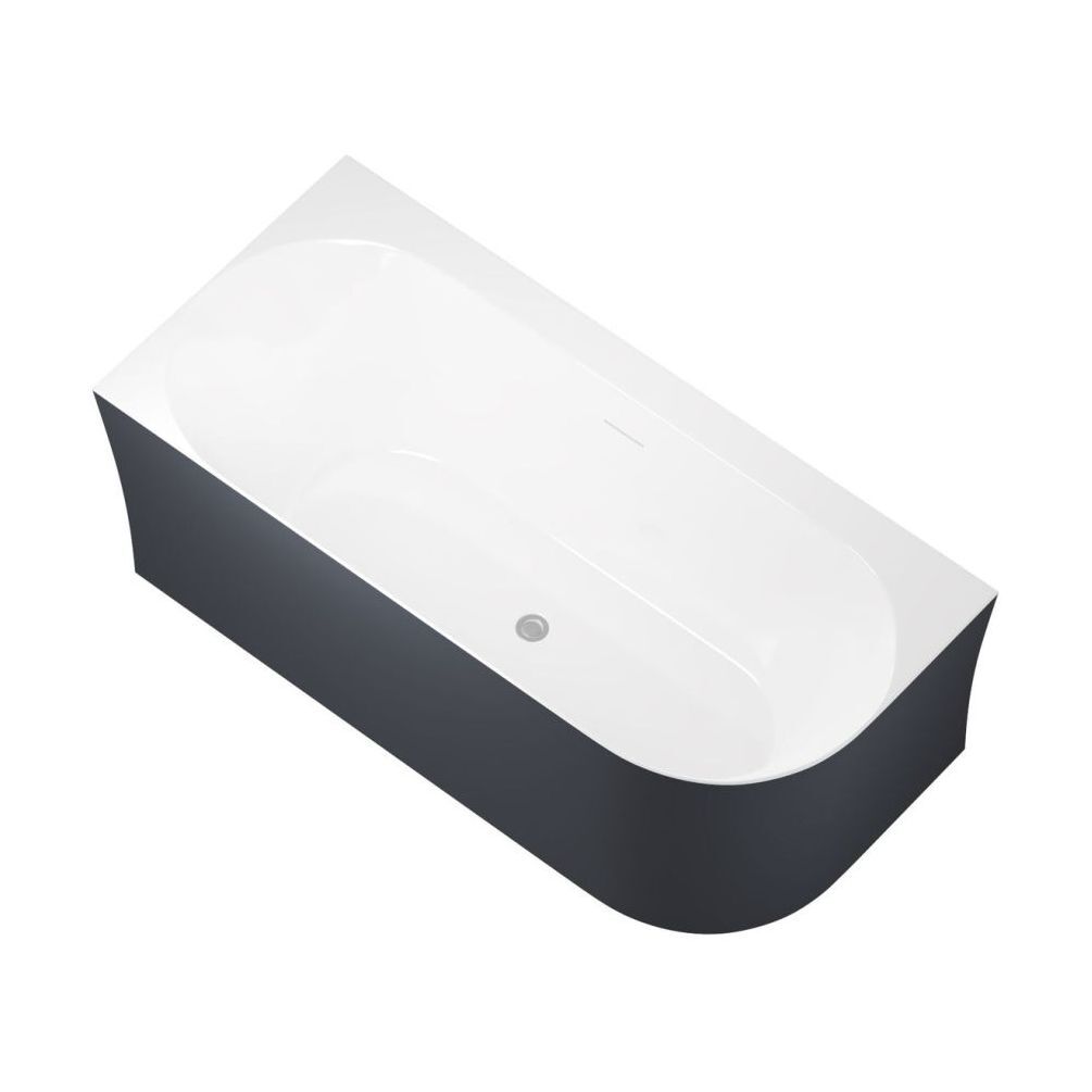 Акриловая ванна Allen Brau Priority 1700x780 2.31004.20A/AM антрацит/белый глянцевый, шт